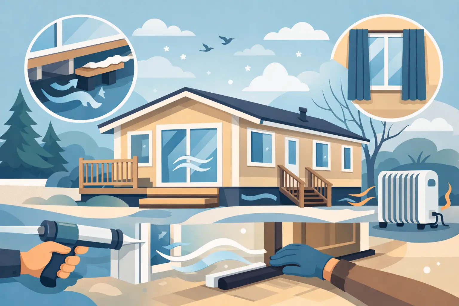 How to Stop Draughts in a Park Home