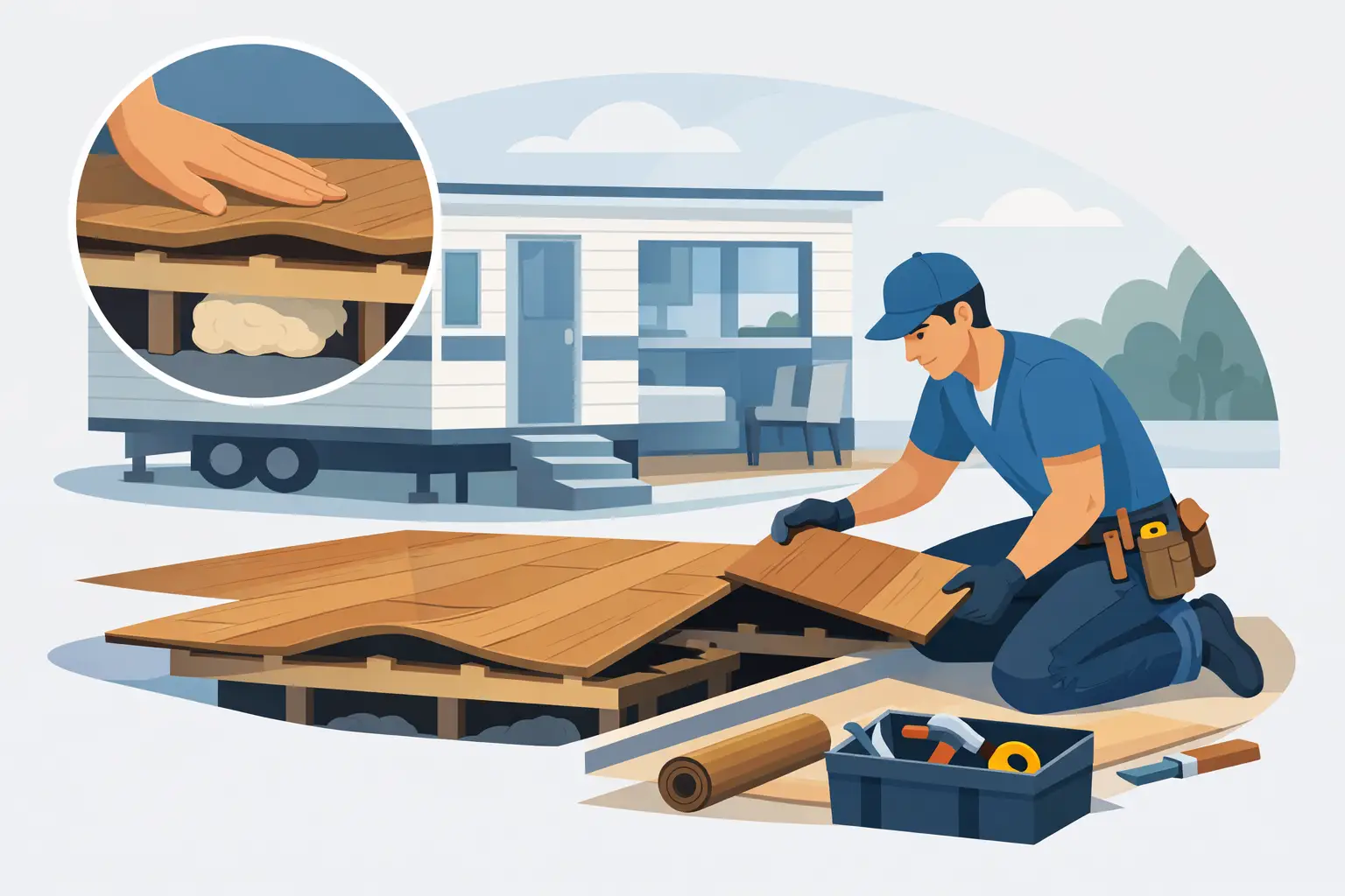 How to Fix Soft Park Home Floors Properly