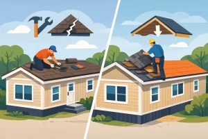 Park Home Roof Repair vs Replacement Explained