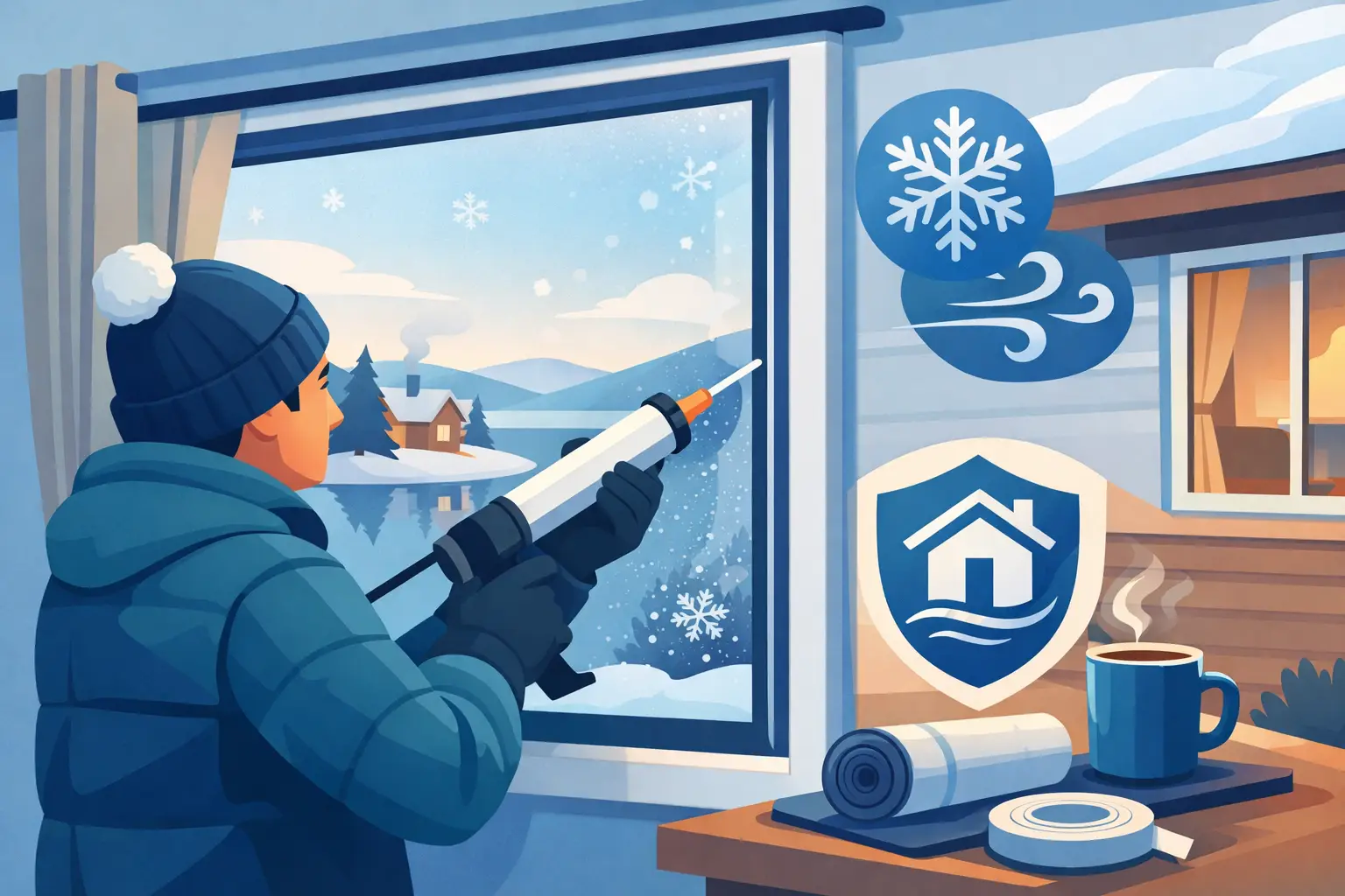 How to Seal Park Home Windows for Winter Comfort
