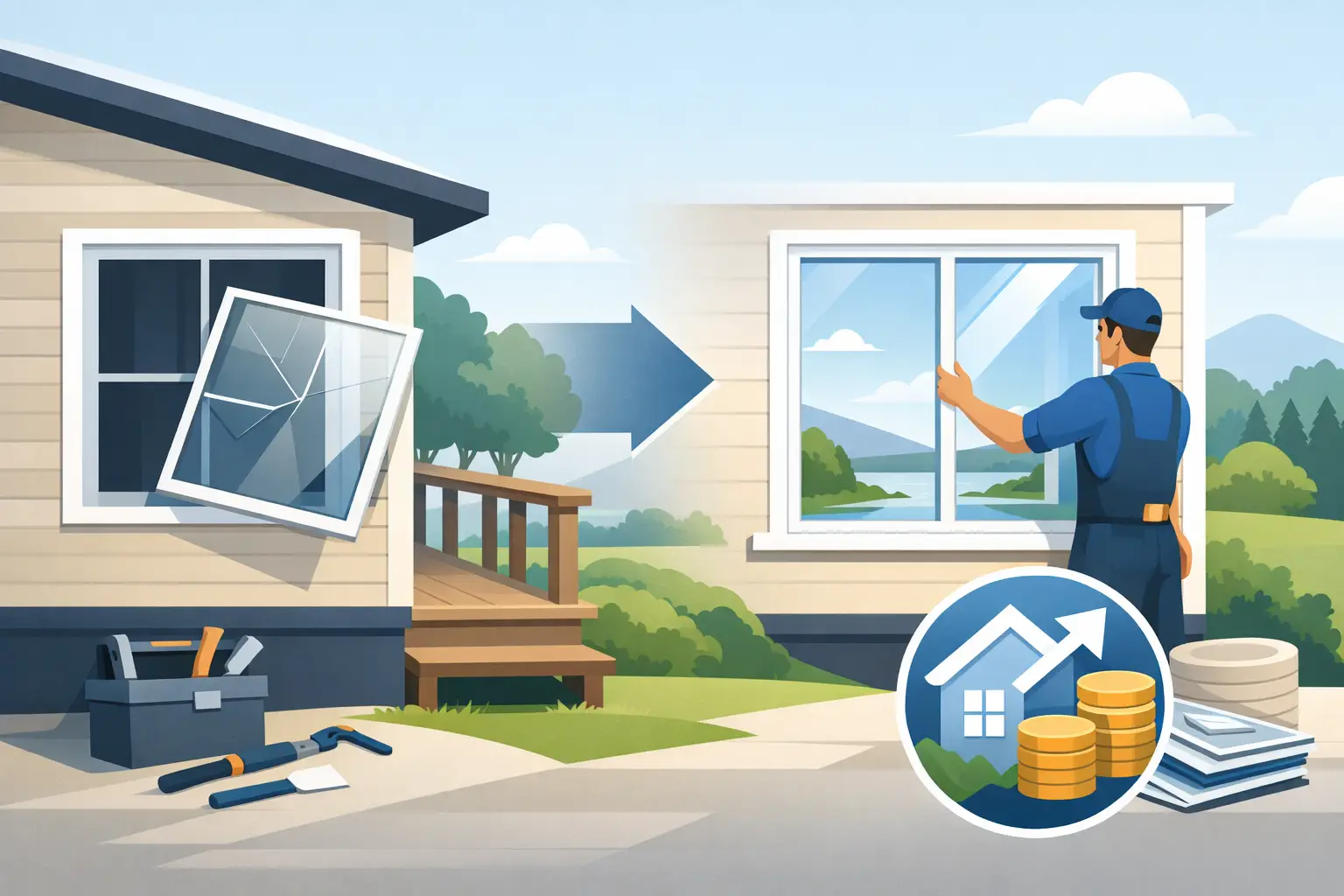 Park Home Window Replacement: When It Pays Off