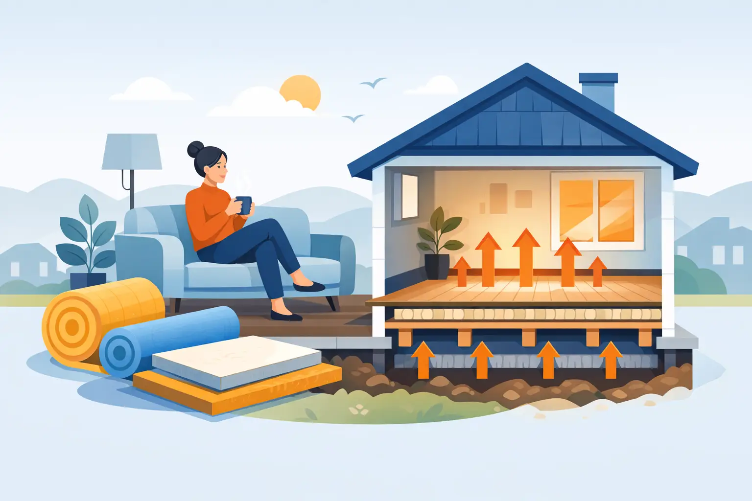 Static Home Insulation Guide for Warmer Floors