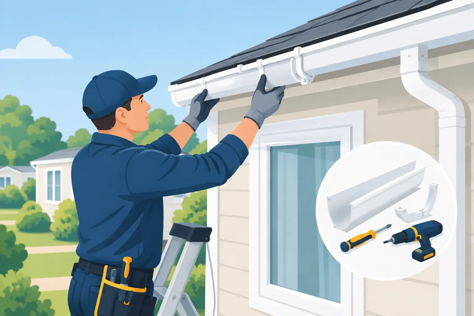 How to Replace Park Home Guttering Safely