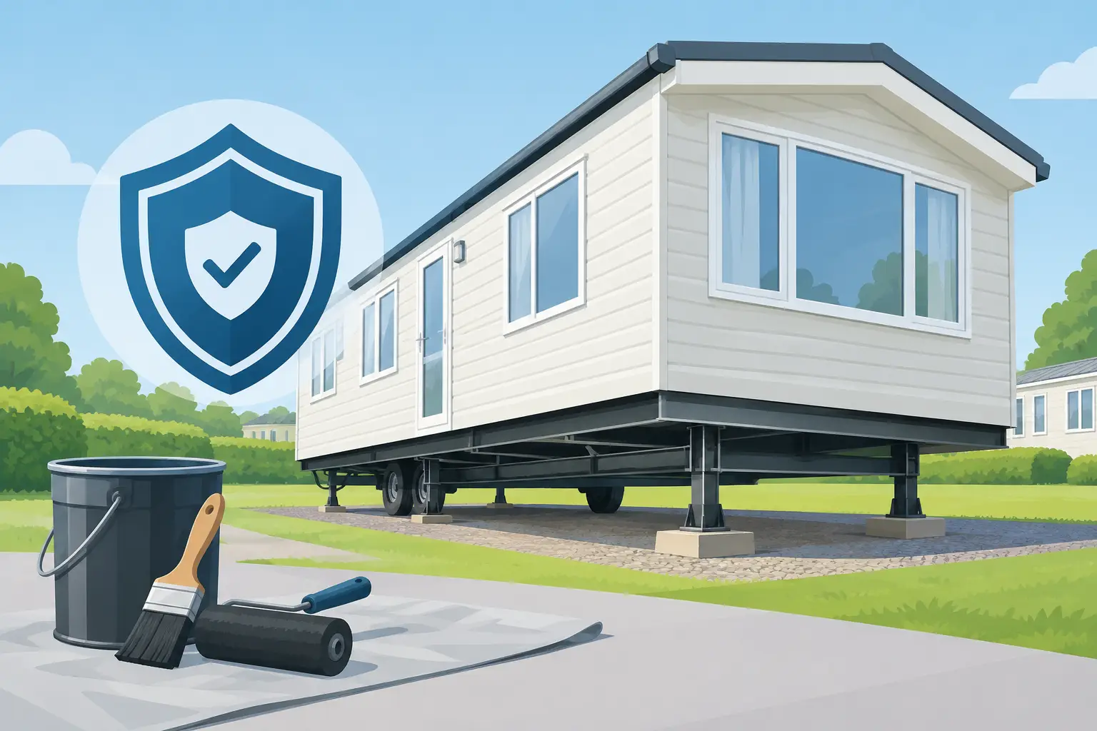 Protecting Park Home Chassis Steel Properly